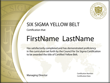 Council of hotsell six sigma certification