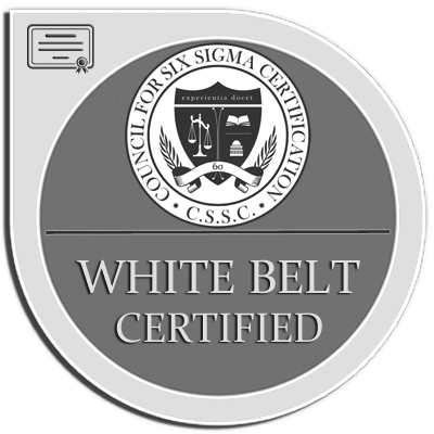 Shareable Digital Badge – White Belt - The Council for Six Sigma