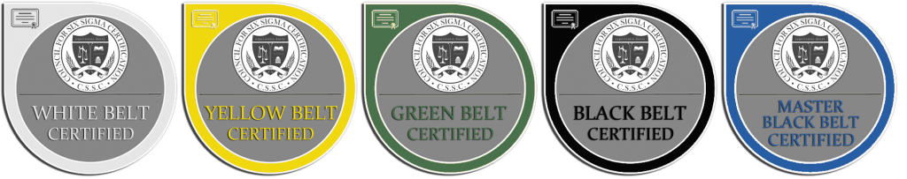Six Sigma Badges The Council For Six Sigma Certification