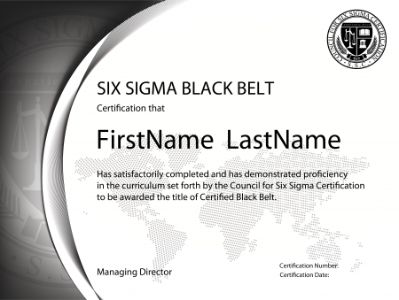 Six Sigma Black Belt Certification Six Sigma Black Belt Certification