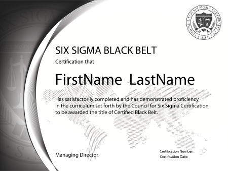 Six Sigma Black Belt Certification Six Sigma Black Belt Certification