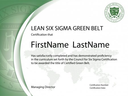 grond Walter Cunningham Soepel Lean Six Sigma Green Belt Certification - The Council for Six Sigma  Certification