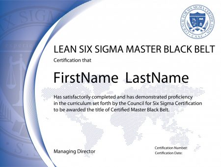 Lean Six Sigma Master Black Belt Certification