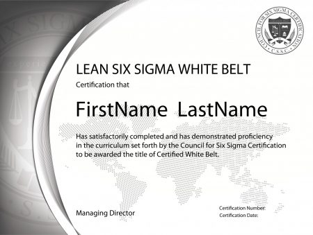 Hen imod salat lykke Lean Six Sigma White Belt Certification - The Council for Six Sigma  Certification