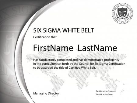 Six Sigma White Belt Certification